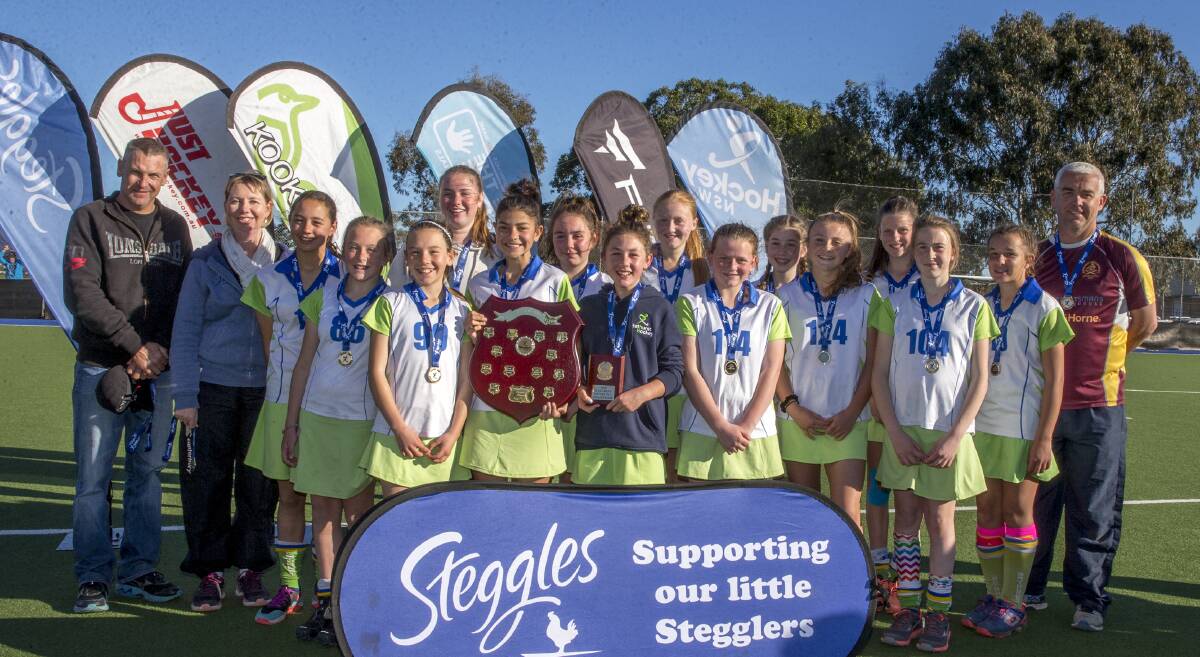 CHAMPIONS: The Bathurst under 13s girls hockey side finished joint division two champions at the state field titles. Photo: CLICK INFOCUS