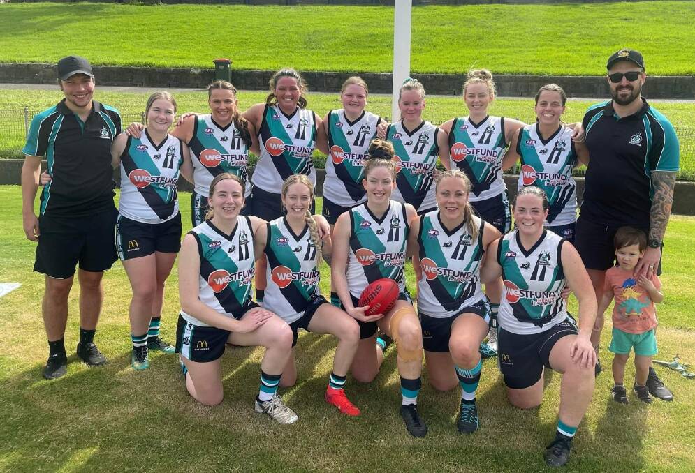 PROMISING SIGNS: The Bathurst Lady Bushrangers were runners-up in the group 2 Newtown Breakaways FC AFLX Challenge. Photo: CONTRIBUTED