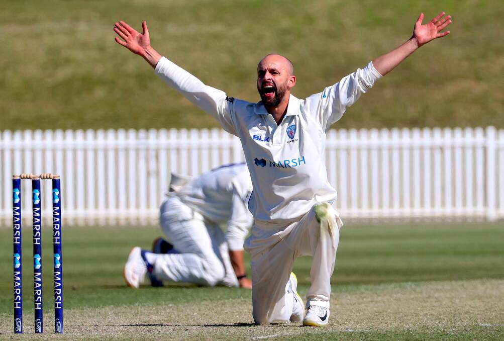 BACK IN: Nathan Lyon has been named alongside Bathurst's Trent Copeland in a strong NSW squad for this week's Sheffield Shield match against Western Australia. Photo: CRICKET NSW