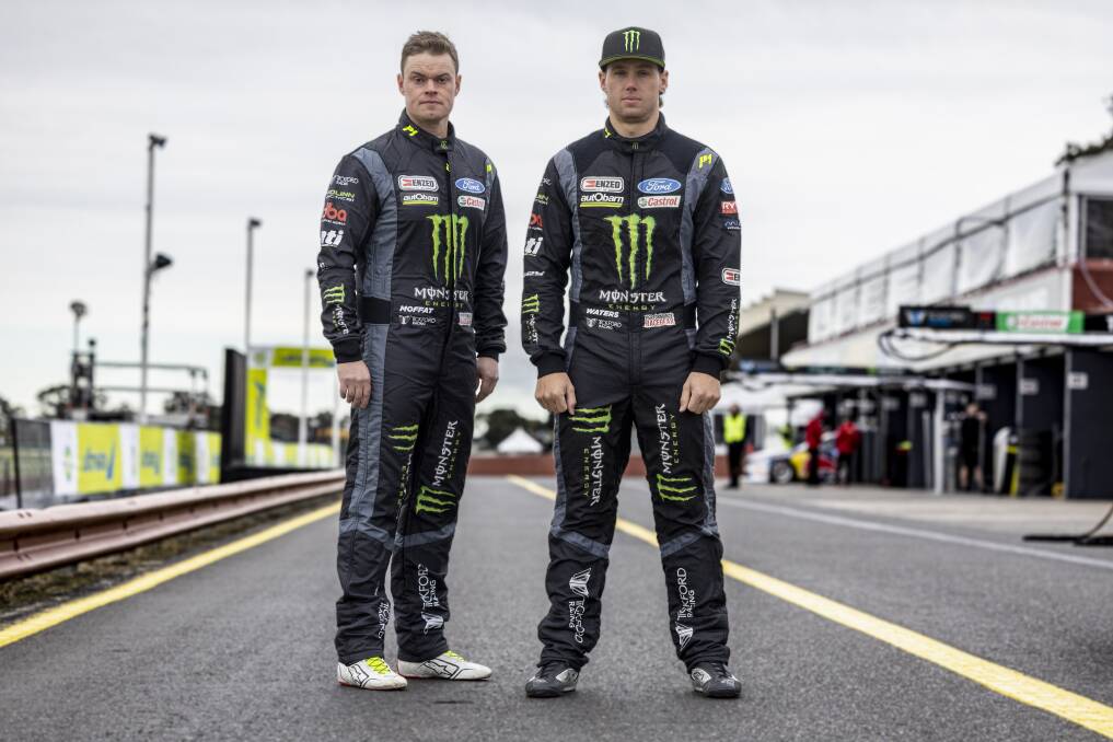 For the first time in his career Cameron Waters (right) has the same co-driver at the Bathurst 1000 for consecutive years in James Moffat (left).