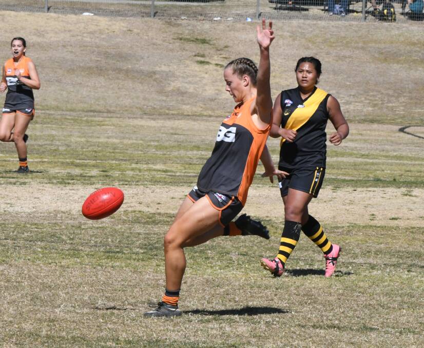 TALENT: Teagan Germech had a massive season for the Bathurst Giants and was named the league's youth girls best and fairest. Photo: CHRIS SEABROOK