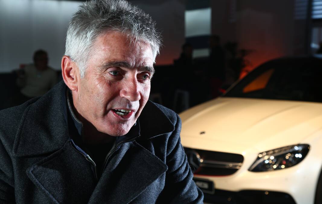 VIRTUAL FUN: Mick Doohan, pictured at Bathurst in 2015, is one of 28 celebrities who will tackle the Supercars Eseries race at Mount Panorama on Monday night. Photo: PHIL BLATCH
