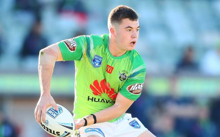 FAMILIAR GROUND:Orange CYMS product Toby Westcott, who played in last year's Raiders Jersey Flegg side, will line up for the North Sydney Bears in Bathurst on Sunday. Photo: CANBERRA RAIDERS