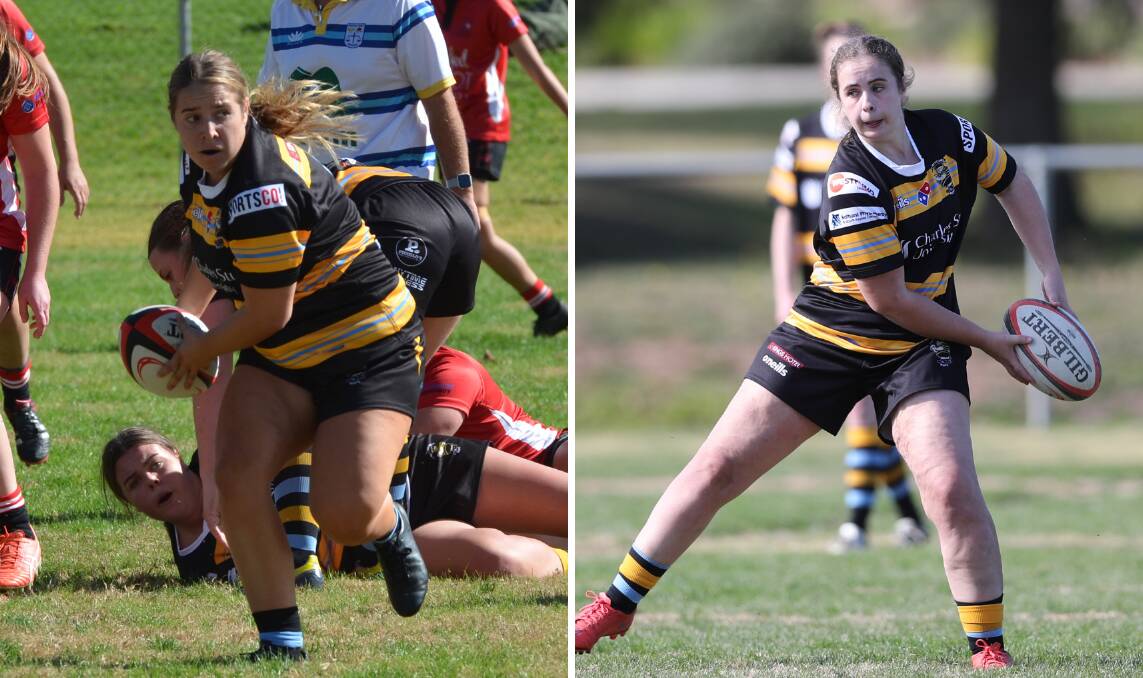STAR PERFORMERS: Laura Belfanti and Bridie Gordon were two of the best as CSU downed Mudgee in the elimination final at Molong.