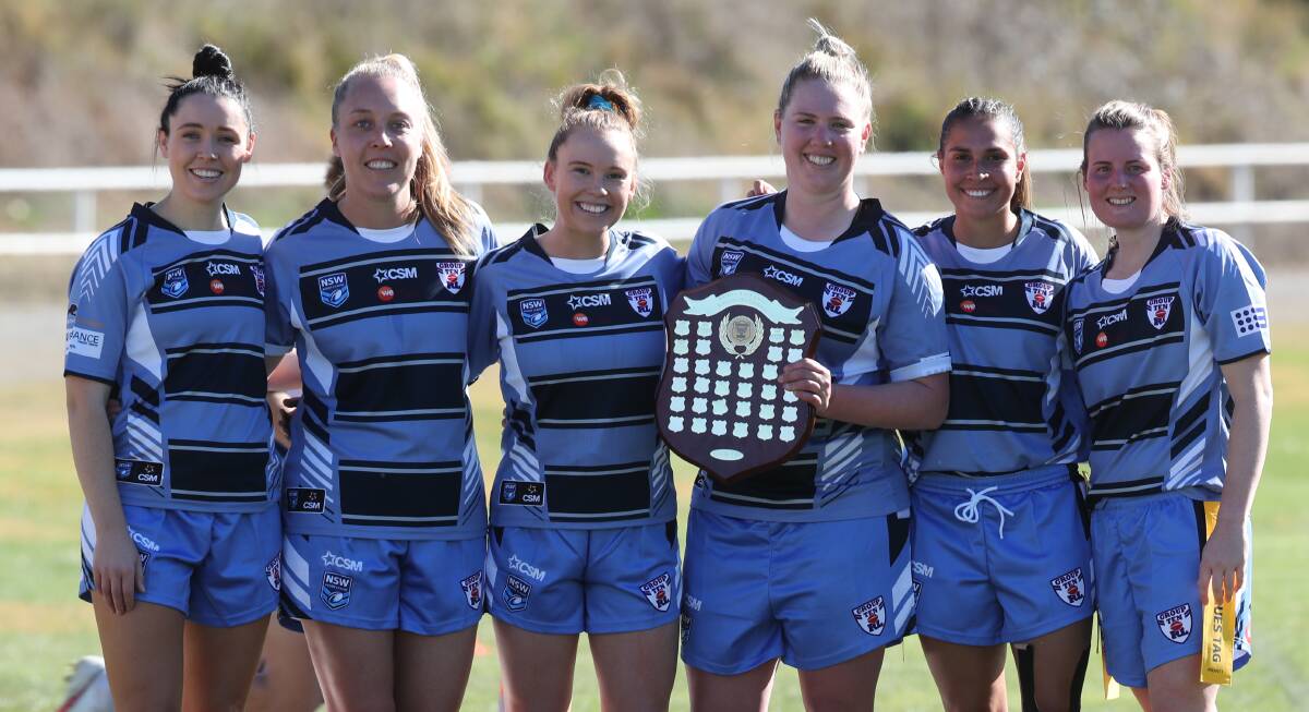 ANOTHER SUCCESS: St Pat's club-mates Meredith Jones, Hannah Kelly, Paige Hay, Mish Somers, Erin Naden and Bronte Emmanuel were part of the successful Group 10 side. Photo: PHIL BLATCH