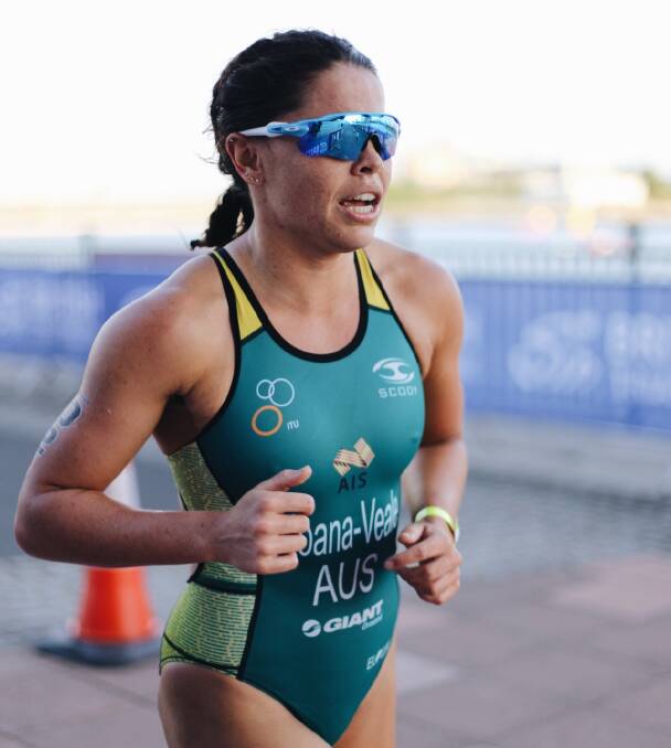 POSITIVE: Tamsyn Moana-Veale clocked the second fastest elite women's run leg in the Oceania Triathlon Union's Sprint Triathlon Oceania Cup.