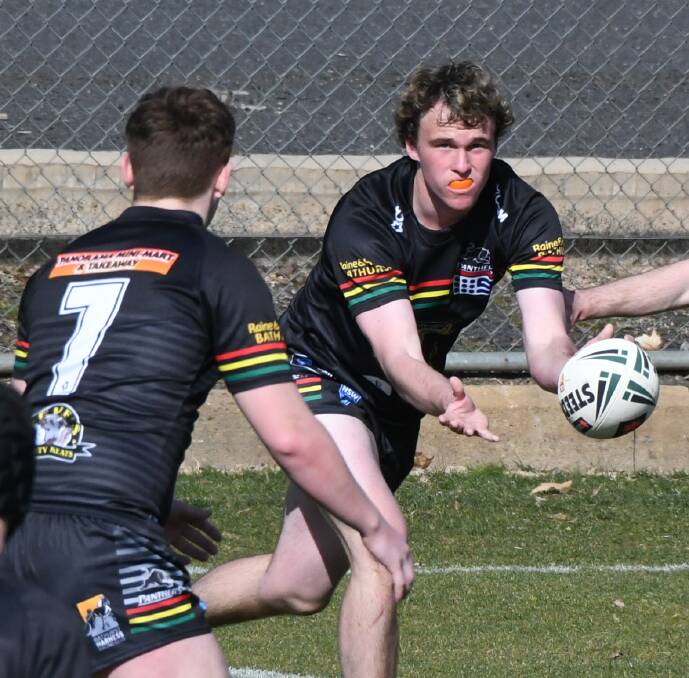 YOUNG GUN: Under 18s centre Charlie Hutchings made his debut for the Bathurst Panthers' premier league side on Saturday.
