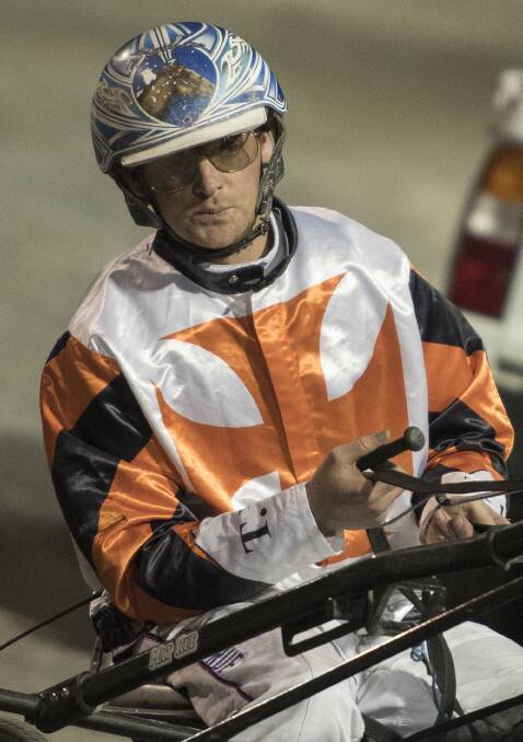 THAT'S GOLD: Mat Rue was a surprise heat winner at Menangle on Tuesday.