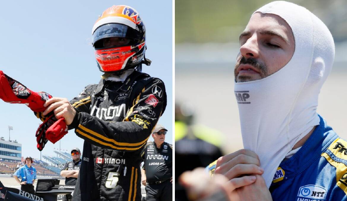 BATHURST BOUND: Indy car pair James Hinchcliffe and Alexander Rossi will race a wildcard entry in this year's Bathurst 1000. Photos: AP PHOTOS