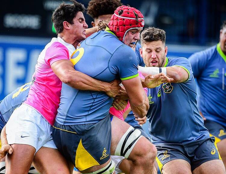ENJOYIONG THE RIDE: Bathurst rugby talent Tom Hooper is pinching himself that he's been included in the ACT Brumbies 36-man squad. Photo: STUART WALMSLEY/RUGBY AUSTRALIA