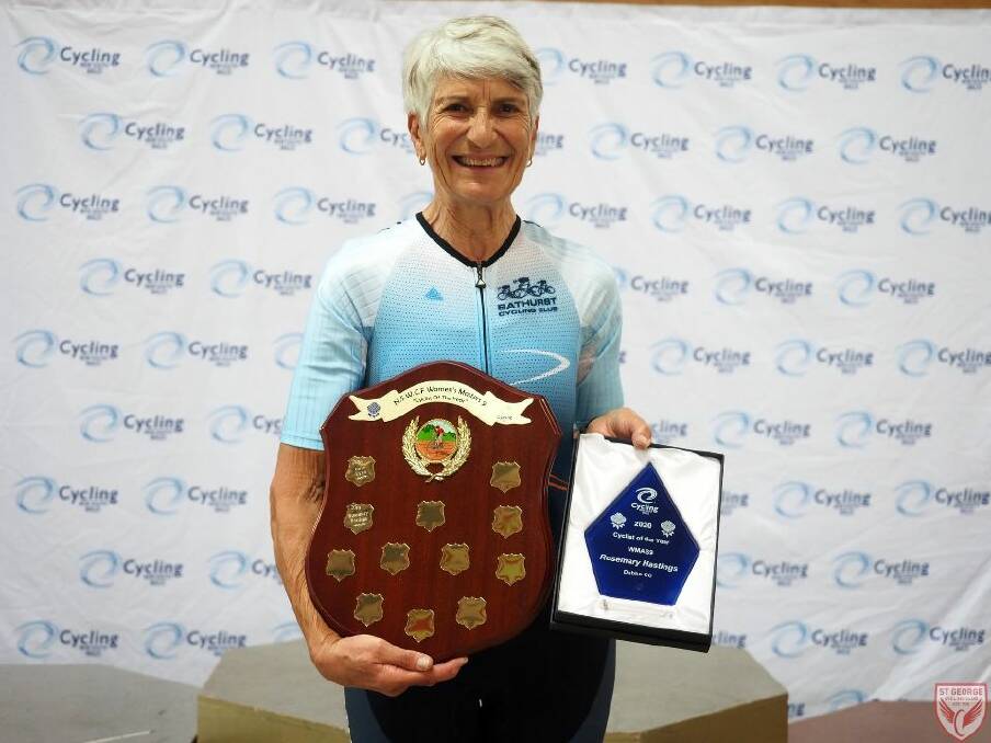 WINNER: Rosemary Hastings was named the Cycling NSW women's masters 9 Cyclist of the Year for 2020. Photo: MORGAN HO