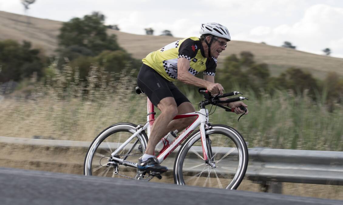 ON THE ROAD AGAIN: As of July 1 the Bathurst Cyling Club will be able to stage races for its members, such as Jim Lavis, once again.