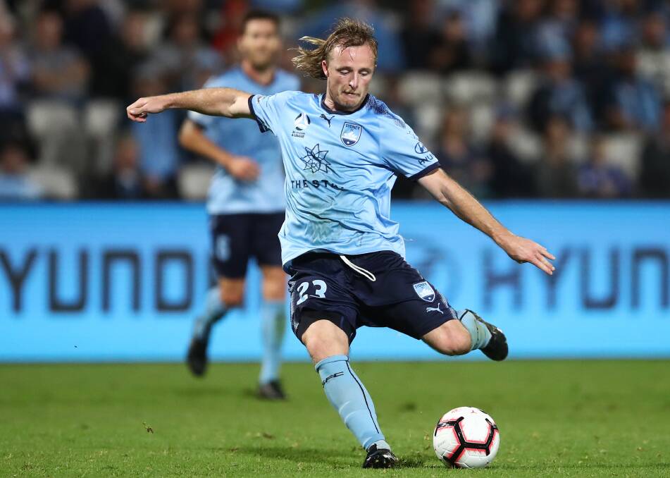 HUNGRY FOR SUCCESS: Rhyan Grant will line up in defence for Sydney FC in Sunday's A-League grand final. The sky blues face Perth Glory in Perth. Photo: AAP
