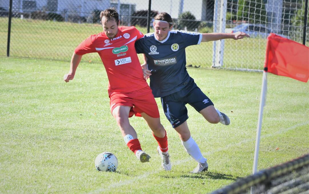 ALL SQUARE: Western NSW FC played out a 1-all draw with Nepean FC in their NPL4 match at Lithgow on Saturday. Photos: CHRIS SEABROOK