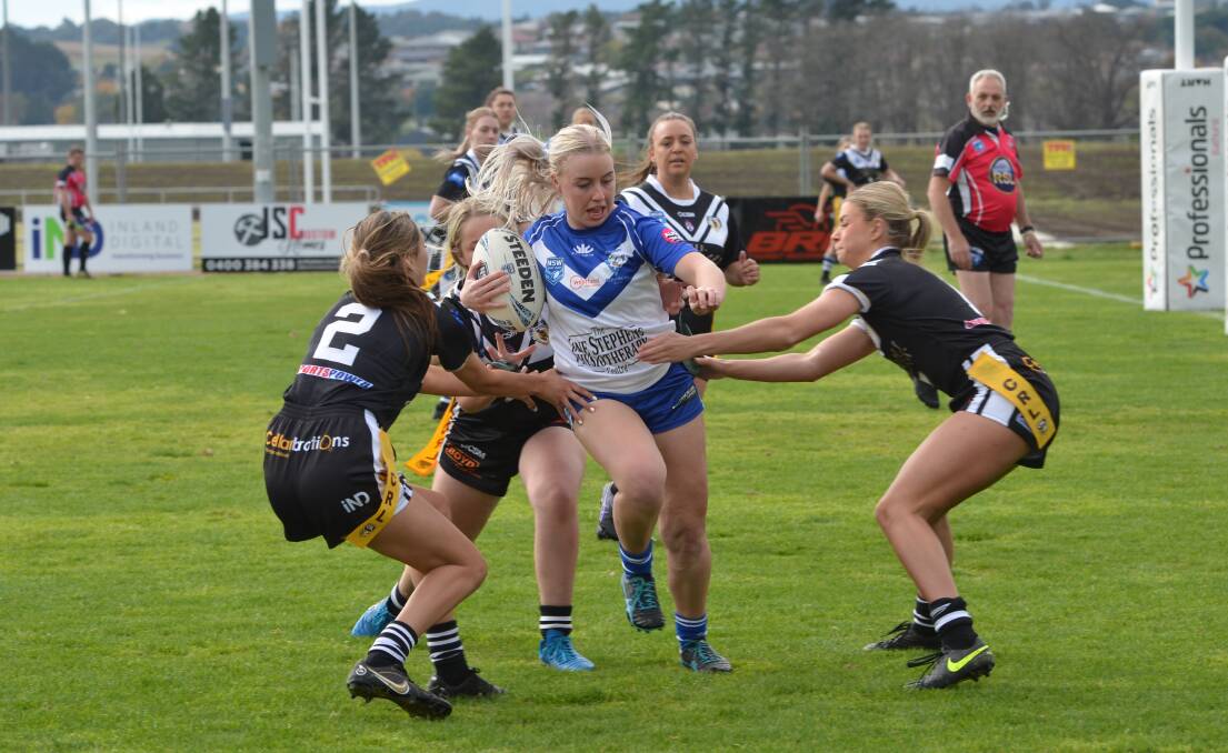STEPPING UP: Lily Booth only made her senior league tag debut for St Pat's last season, but is currently sitting equal second in the competition's best and fairest count. Photo: ANYA WHITELAW