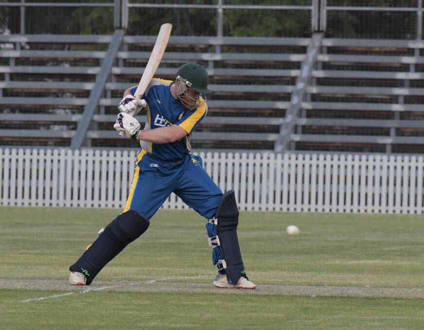 AGGRESSIVE: Rugby skipper Ryan Peacock hit 37 off 25 balls as he played a role in helping his side beat Cavaliers. Photo: JUDE KEOGH