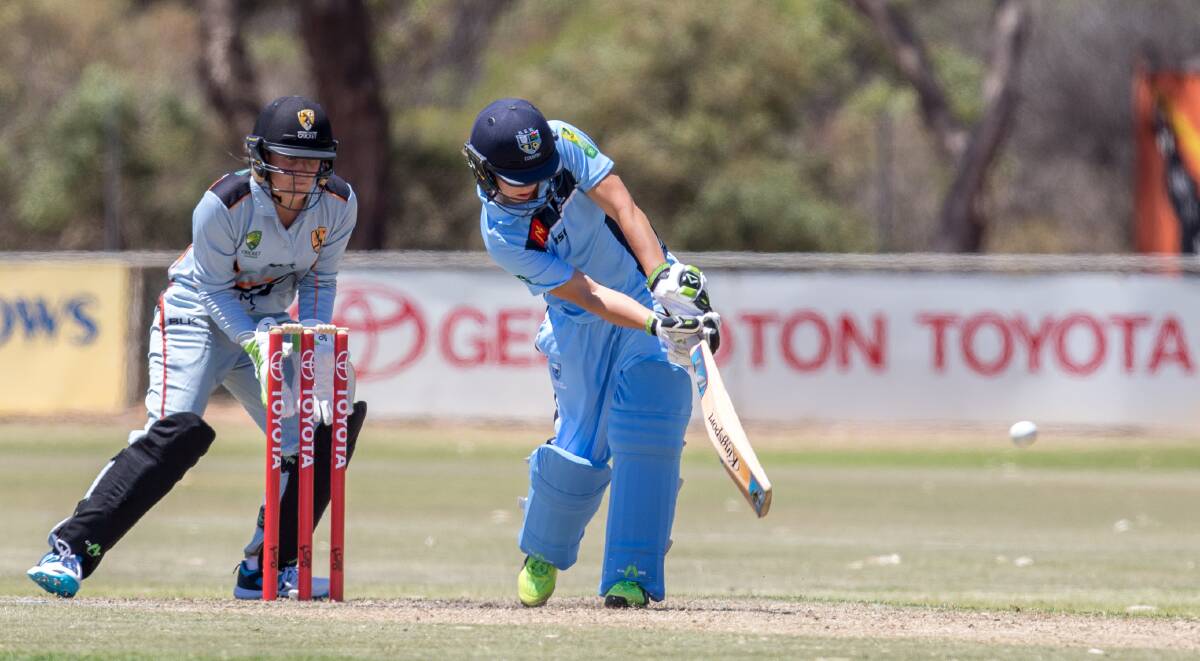 TOUCH OF COUNTRY: After two years representing NSW Country, Bec Cady put her batting skills to the test for South Australia Country this summer. Photo: ARCTIC MOON PHOTOGRAPHY