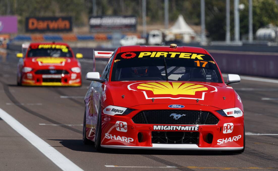 MIGHTY MUSTANGS: Scott McLaughlin has enjoyed huge success behind the wheel of his Ford Mustang this season. He will rank as one of the favourites for the Bathurst 1000. Photo: AAP