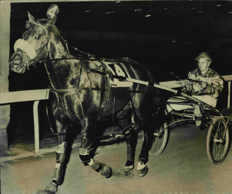 FLASHBACK: Tony Turnbulll returns Hondo Grattan to scale after winning the 1974 Miracle Mile. It is a race which now holds a $1 million purse and it will soon be joined on the NSW program by another $1 million feature. Photo: PETER JOHN MOXHAM