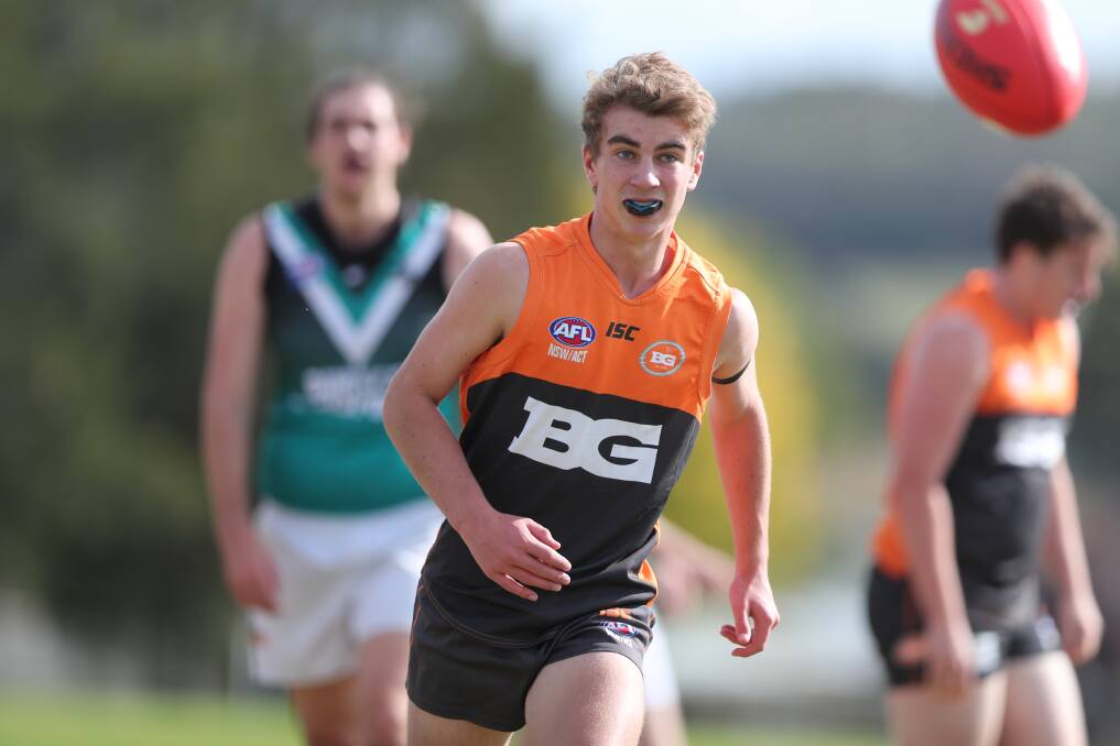 KEEPING CHASING: Jacob Molkentin and his Bathurst Giants team-mates will try to upset second-placed Dubbo on Saturday. Photo: PHIL BLATCH