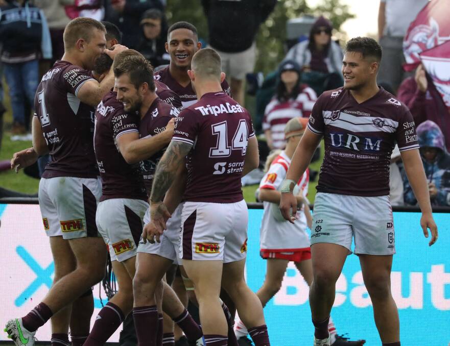 FORM FOUND: The Manly Sea Eagles started the season slowly, but have won their last three games and are looking to build on that in Bathurst this Saturday. Photo: SIMONE KURTZ