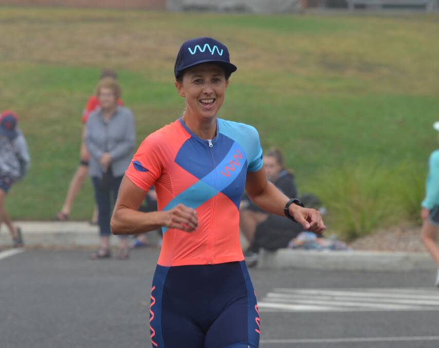 Peta Cutler took the outright honours in Sunday's long course triathlon