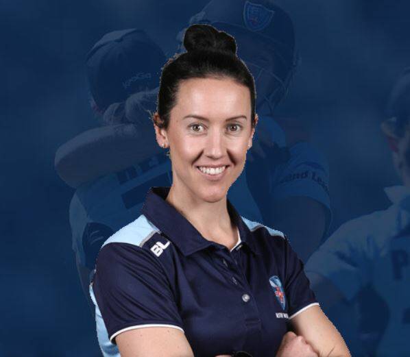 BACK IN BLUE: Lisa Griffith and her New South Wales Breakers team-mates will resume their Women's National Cricket League campaign on Thursday against the Queensland Fire. Photo: CRICKET NSW