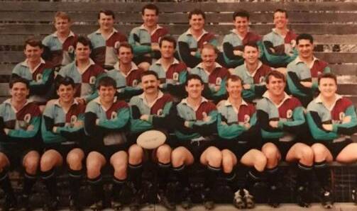 REUNION: The 1991 Secret Squirrels side that made the grand final in their debut season. They will reunite at a 30-year reunion later this month.