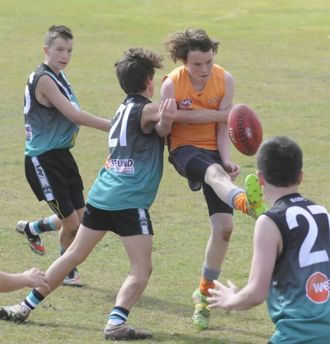 LEADER: Giants skipper Charlie Hutchings will be looking to lead his side to victory on Sunday in the under 14s grand final. Photo: CHRIS SEABROOK 