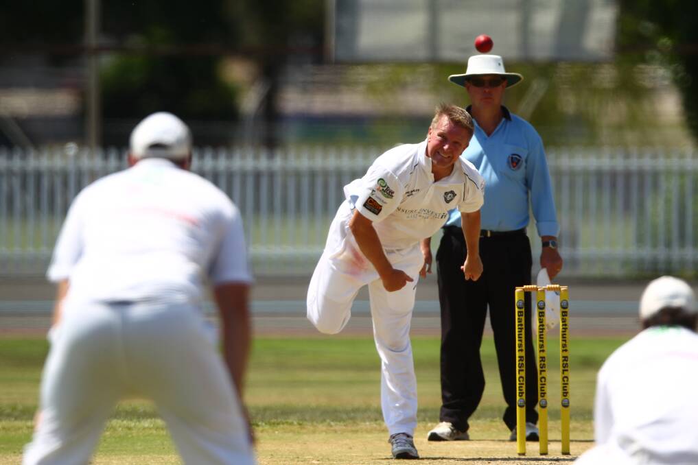 SUPER SPELL: City Colts spinner Brad Molenkamp took 9-76 off 32.2 overs against ORC on Saturday. Photo: PHIL BLATCH