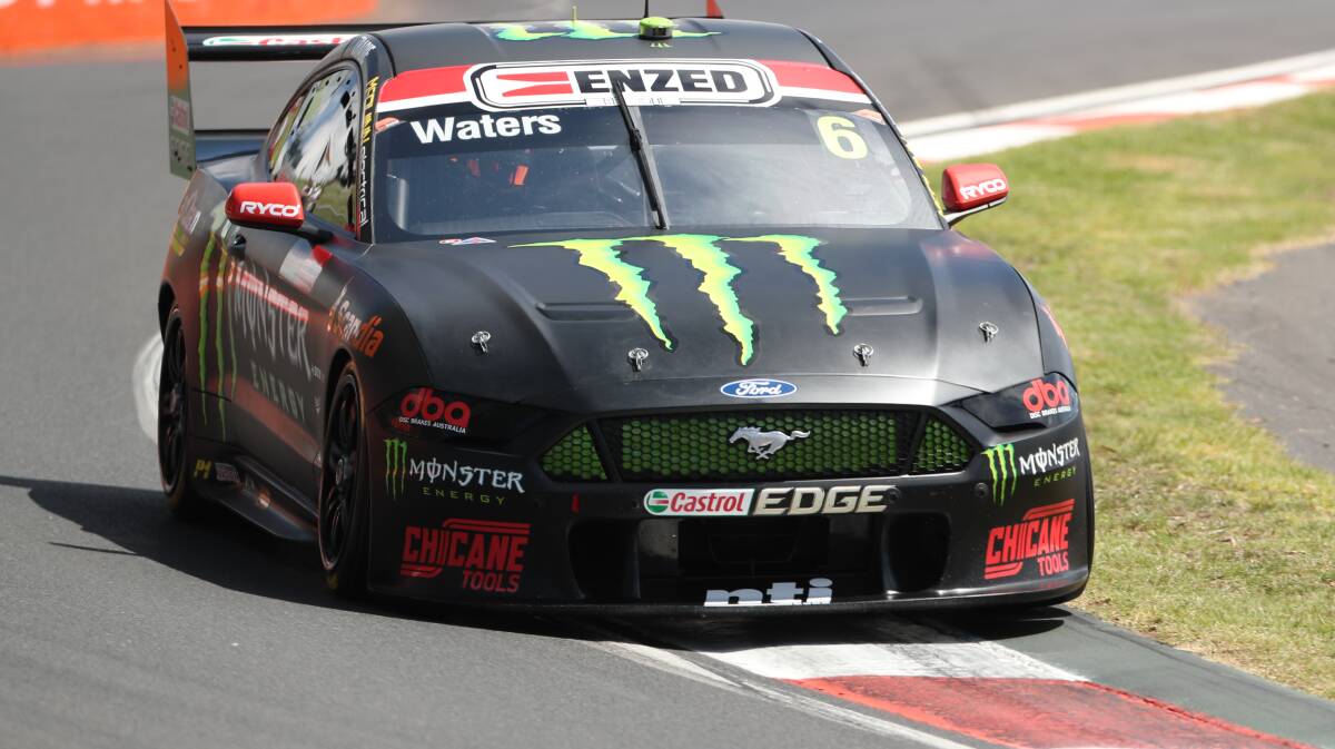 WATERS WOWS: Cameron Waters claimed pole position for the first race of the Bathurst 500 event. Photos: PHIL BLATCH