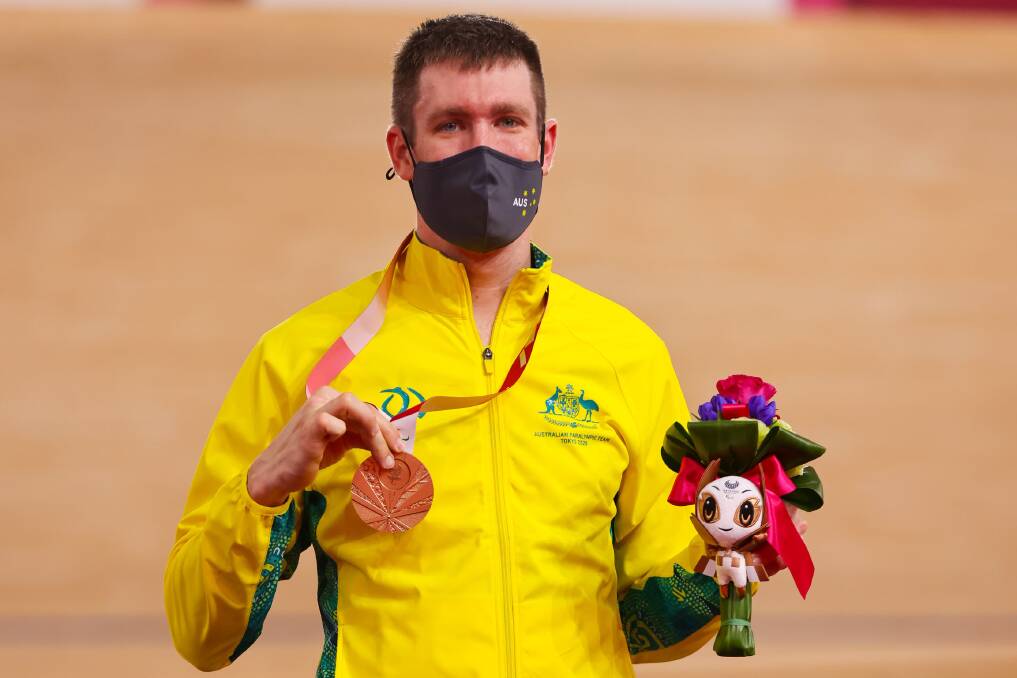 NEXT GOAL: David Nicholas picked up a bronze on the track at Tokyo, now his focus turns to the road. Photo: AAP