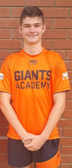 DRIVEN: Talented Bathurst teenager Scott Brown is hoping to be picked in the 2020 Eastern Allies team. He has already been named in the GWS Giants under 18s academy squad. Photo: CONTRIBUTED