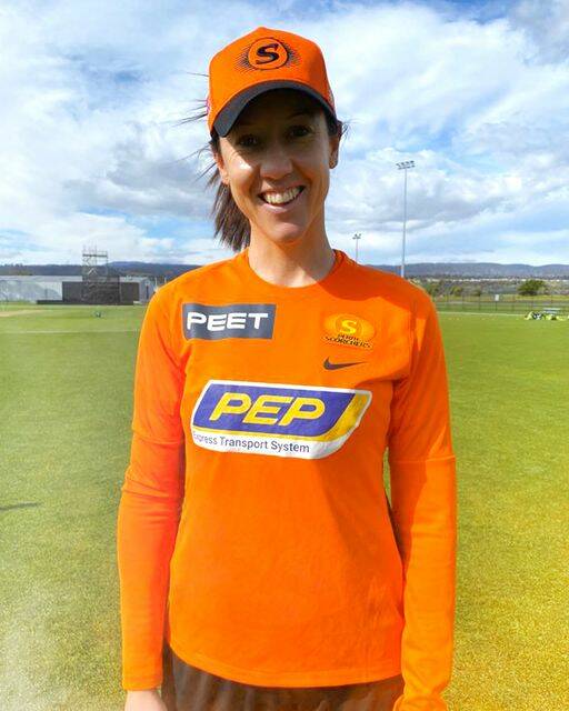 GOOD DAY OUT: Lisa Griffith produced her equal career best WBBL figures on Sunday - 2-17 off three overs - in her Perth Scorchers debut. Photo: PERTH SCORCHERS FACEBOOK