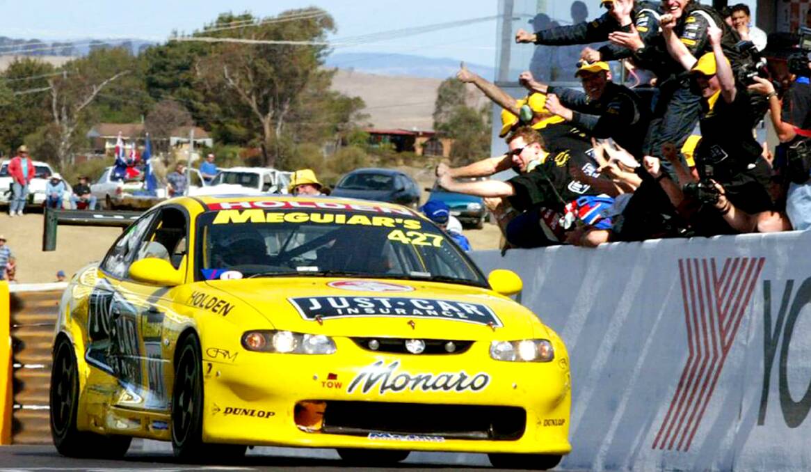 BACK TO BATHURST: The yellow Holden Monaro which won the 2002 Bathurst 24 Hours will return to the Mount.