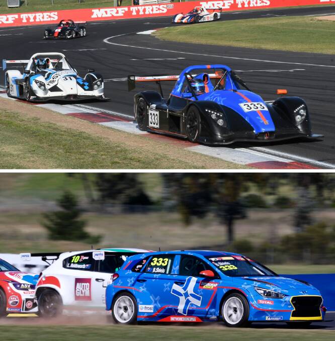 AWESOME EASTER: Bathurst driver Brad Shiels had a big weekend at Mount Panorama which included a Radical Cup Australia win and some brilliant racing in the TCR series. Photos: CHRIS SEABROOK, PHIL BLATCH