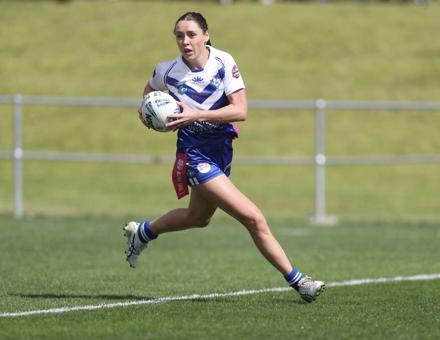 Meredith Jones scored three tries in the Saints' big season-opening win over Nyngan. Picture by Phil Blatch