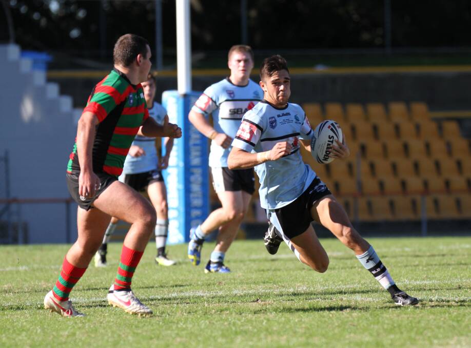 SMART MOVE: William Kennedy in action for Cronulla during their SG Ball grand final win over Souths in 2015. That was the season he first played at fullback - a role which he now fills with the Sharks' NRL outfit.