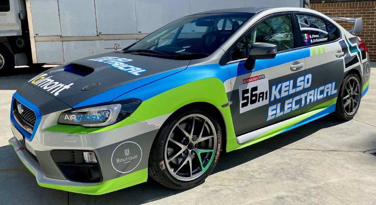 READY TO ROLL: The Schumacher Motorsport Subaru WRX STi has a new-look livery for this year's Bathurst 6 Hour. Photo: CONTRIBUTED
