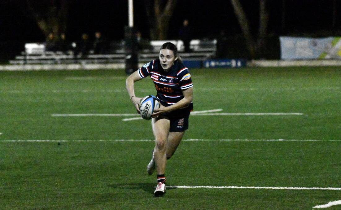 Bathurst teenager Paige Lowe, pictured in action playing Jack Scott Cup for Eastern Suburbs, has been impressing both league and union talent scouts. Picture supplied