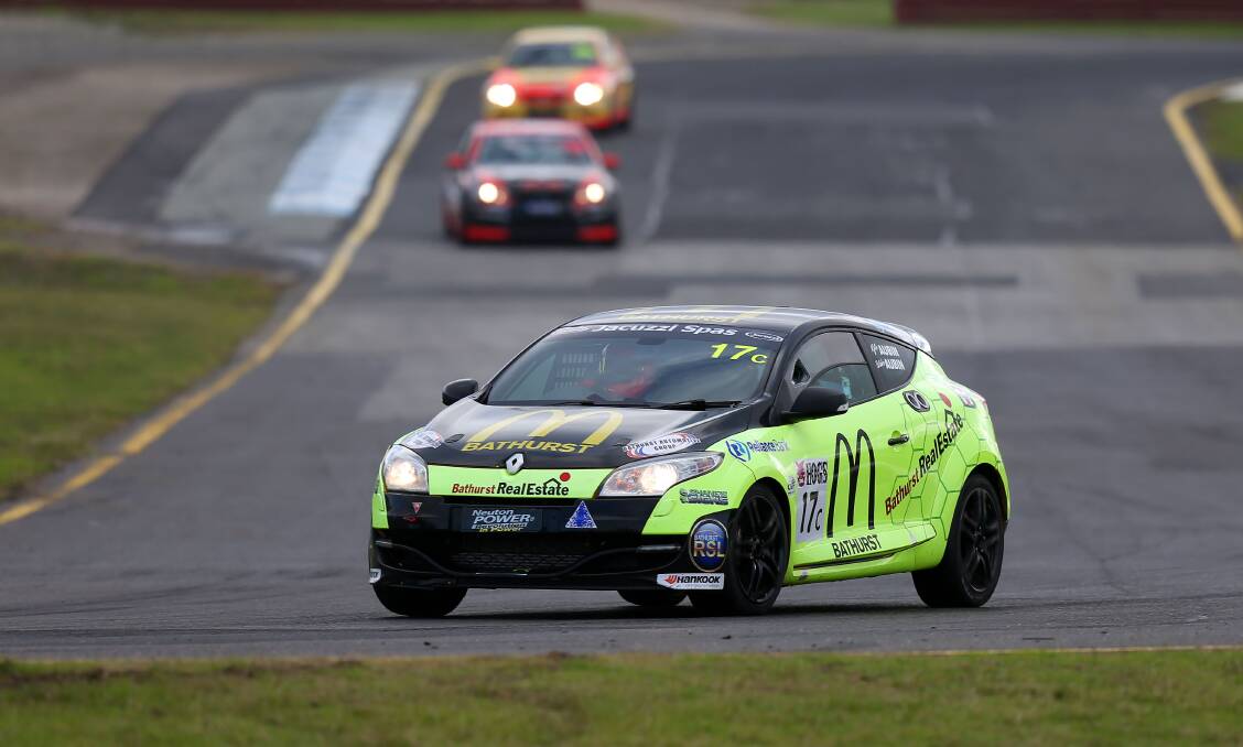 OFF AND RACING: Brothers Blake and Kyle Aubin made a clean sweep of their Class C honours in the opening round of the Australian Production Cars series at Sandown. Photo: SPEED SHOTS PHOTOGRAPHY