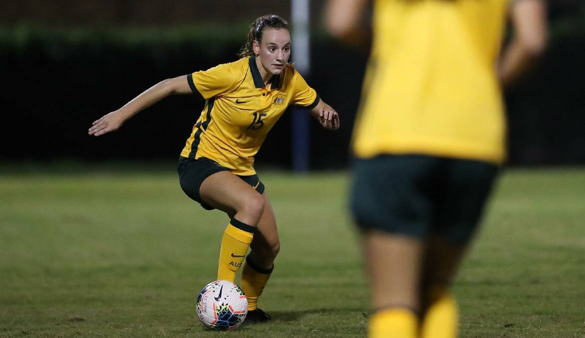 NEW DREAM: Having made her Young Matildas debut, Cushla Rue is now hoping she'll be in the Australian squad for the FIFA Under 20s Women's World Cup. Photo: ANTHONY CAFFERY PHOTOGRAPHY