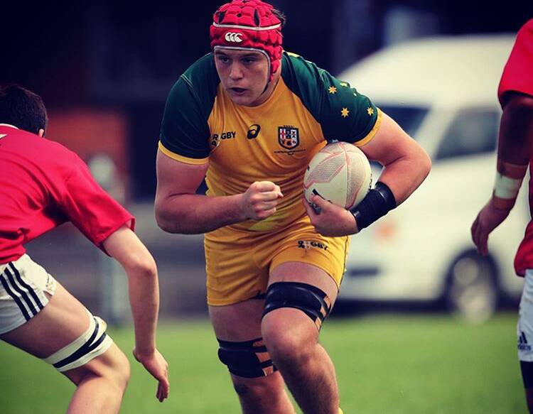 CHANGE OF PLANS: While Tom Hooper won't get the chance to play at the World Rugby Under 20s Championships, he is still training hard.
