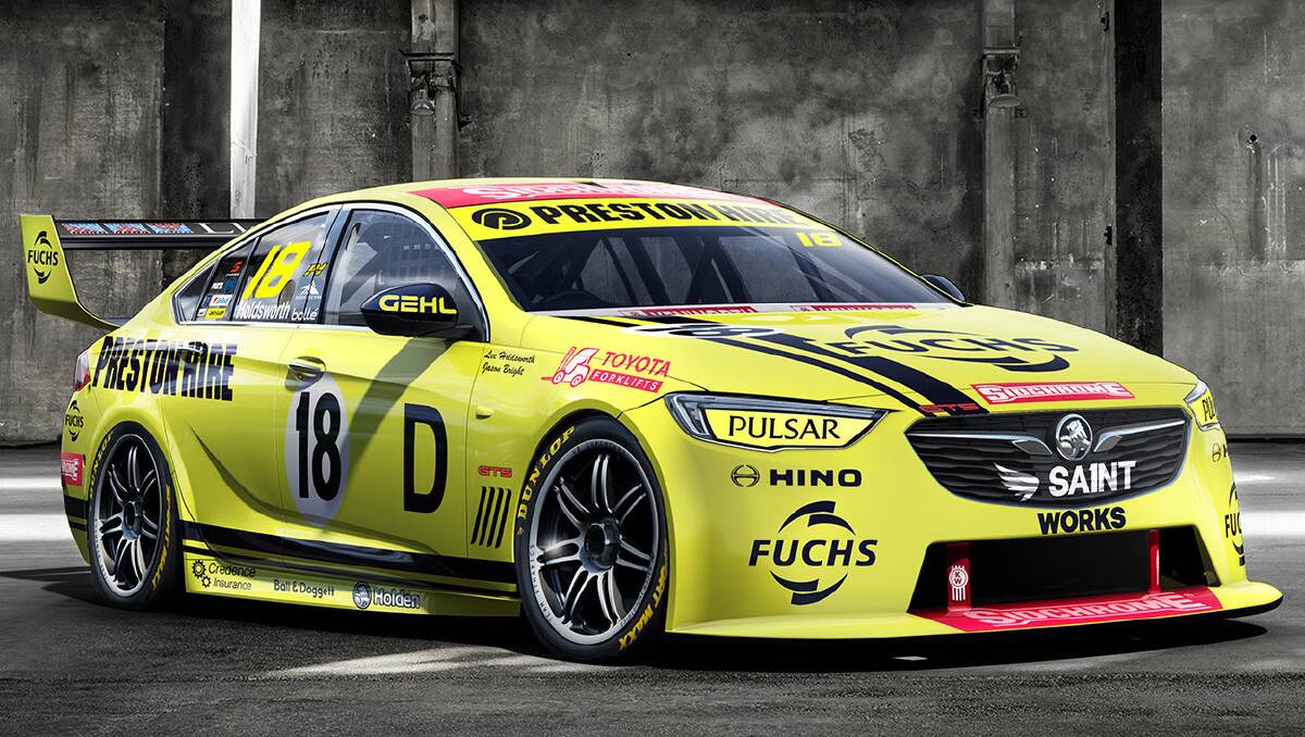 LOOKS LIKE A WINNER: The Preston Hire entry will carry this livery at Sandown, paying tribute to the 1968 Bathurst 500 winning Holden Monaro, driven by Bruce McPhee.