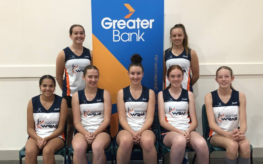 CHALLENGE YEAR DONE: The Bathurst-based members of the 2020 WRAS netball squad, from left, back, Taliyaha Chatfield, Hope Coombes. Front, Hannah-Lee Williams, Sarah Dickerson, Lilli Mooney, Mimi Taylor, Bronte Cullen-Ward. Photo: CONTRIBUTED