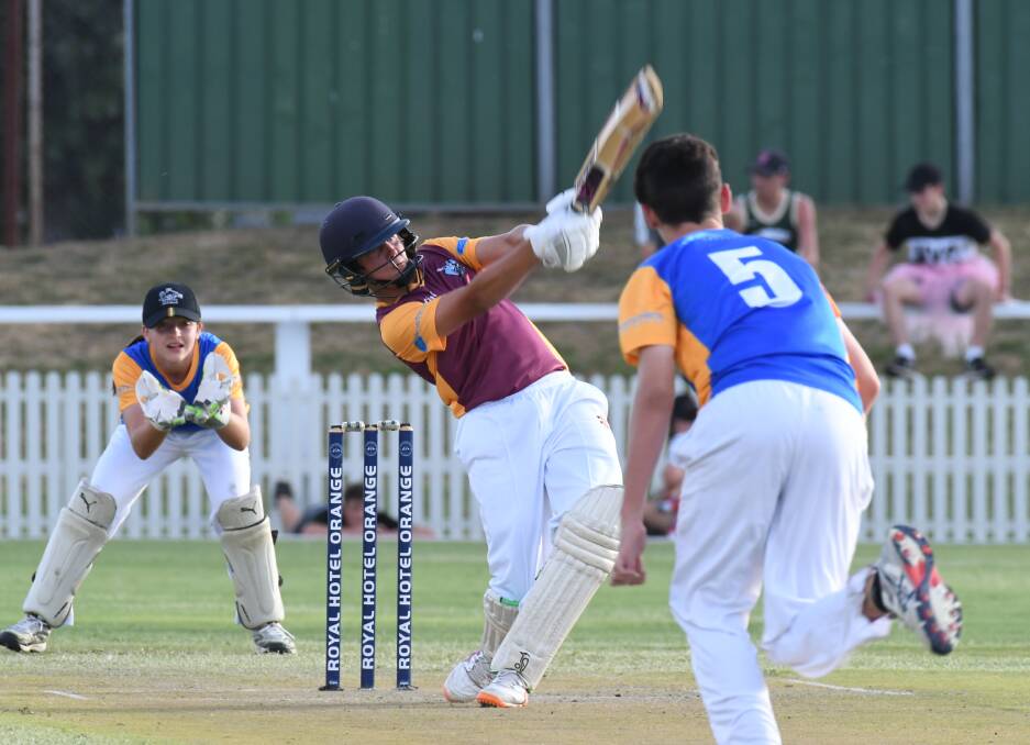 DESTRUCTIVE: Cooper Brien, pictured in action for Country earlier this year, belted an unbeaten 137 for Stannies.