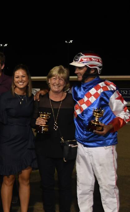 FAMILY AFFAIR: Bernie Hewitt and his wife Cath, who are pictured with daughter Gemma (left), are the 2019 Gold Crown Carnival honourees. Photo: CHRIS SEABROOK