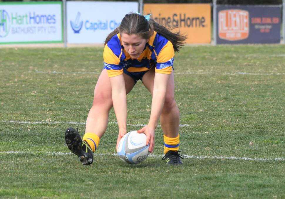 Scoring tries - it is something Jacinta Windsor has done on a frequent basis since taking up rugby union. Picture by Chris Seabrook
