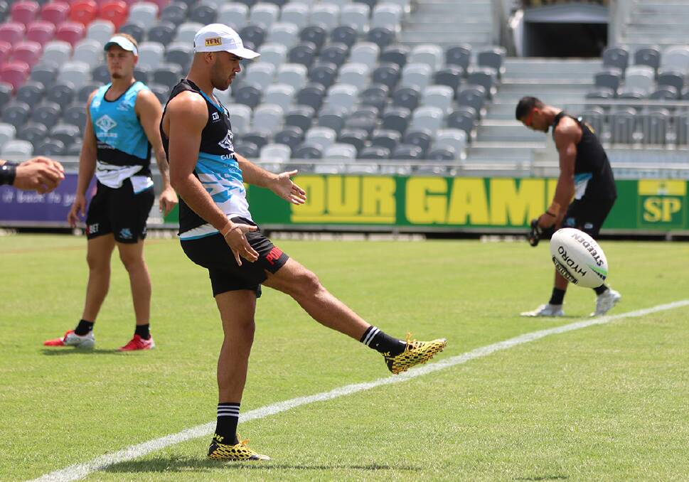 THE HARD YARDS: Will Kennedy's hard work at training has reflected in his on-field performances for the Sharks. Photo: SHARKS MEDIA