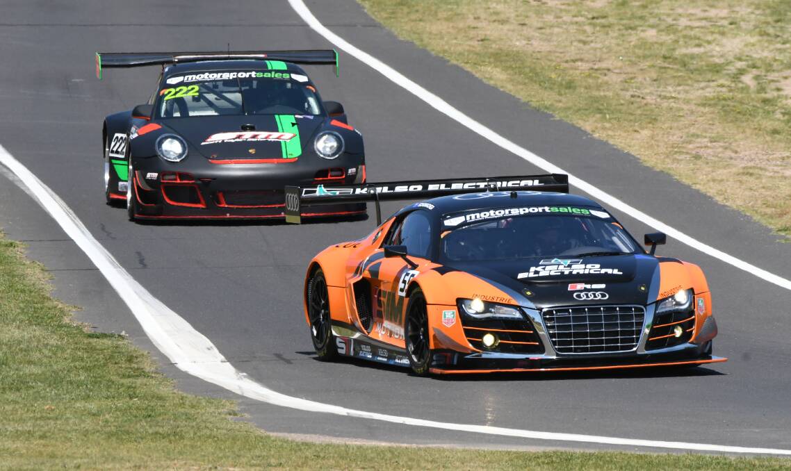 RARE OUTING: Brad Schumacher's only chance to race his new Audi came in the Aussie Tin Tops support category during this year's Bathurst 1000. Photo: CHRIS SEABROOK